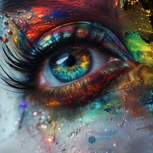 Reflective Eye Reveals Shadowy Scene