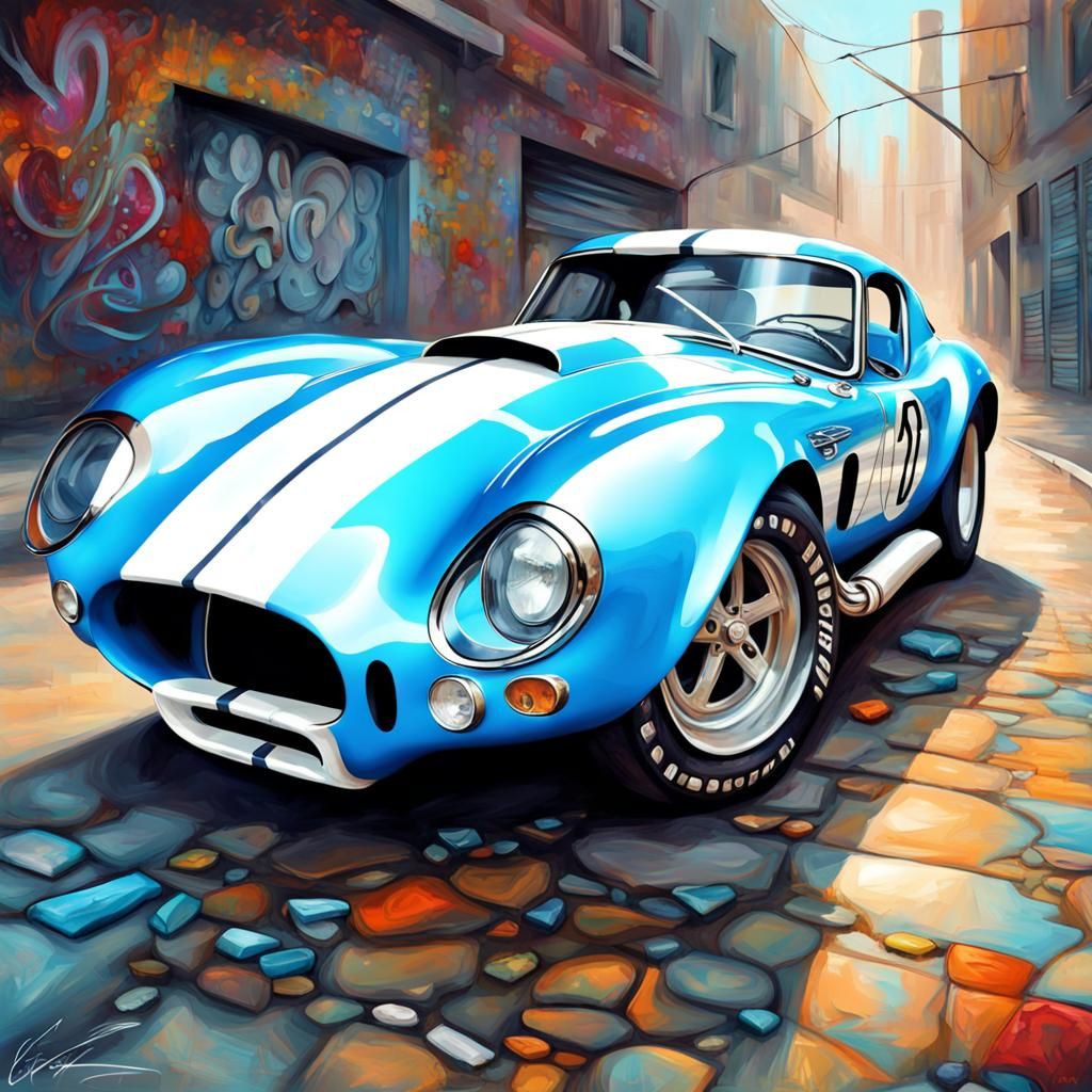 Blinged-Out Shelby Cobra Daytona Coupe in Graffiti Style
