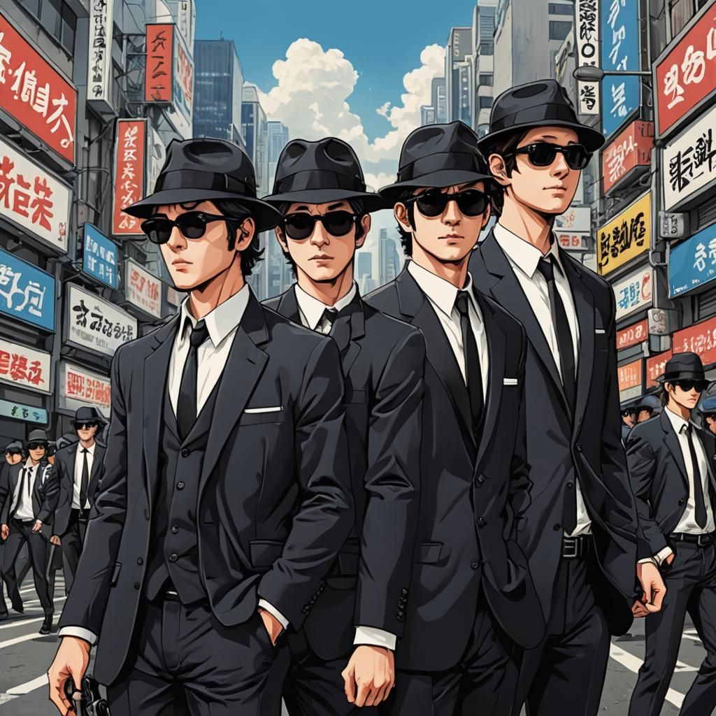 Anime Style K-Pop Blues Brothers