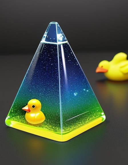 Prismatic Rubber Duck: A Colorful Refraction