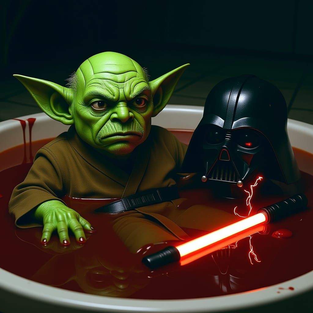 Darth Vader as an Old Man Seeking Redemption