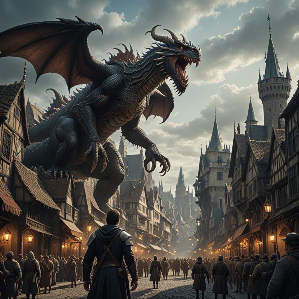 "We never surrender to you, dragon!"