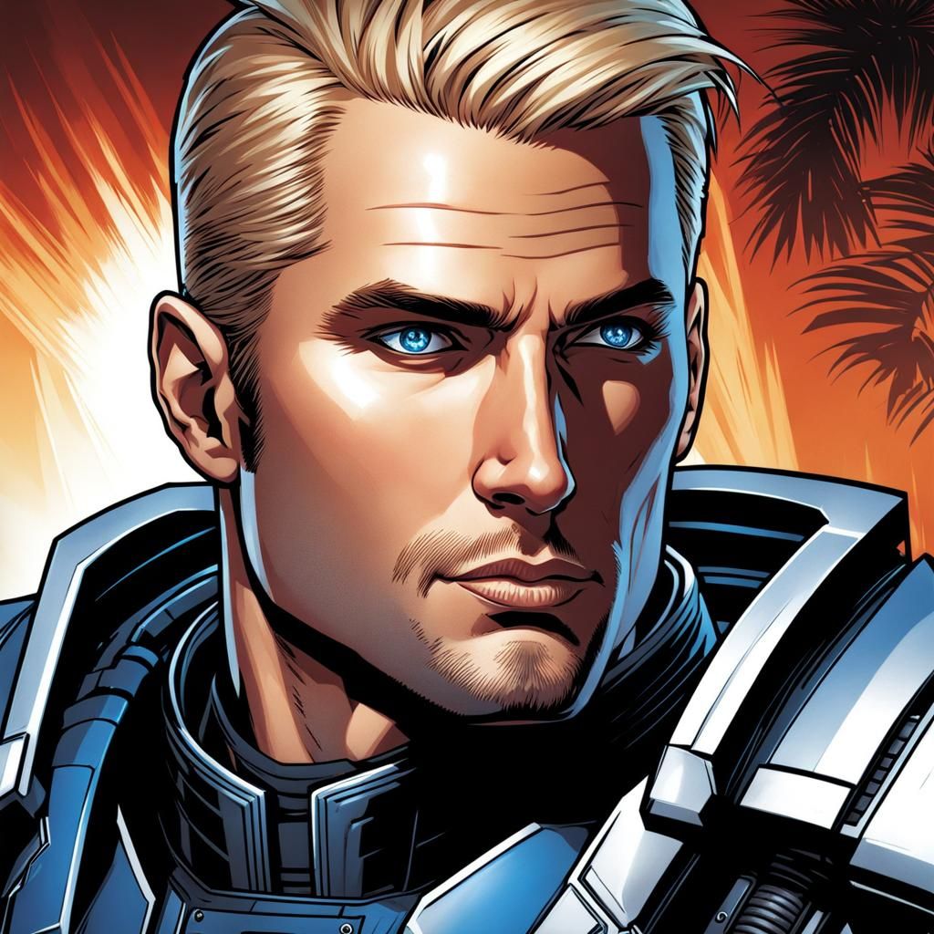 Commander Shepard as Comic Book Hero