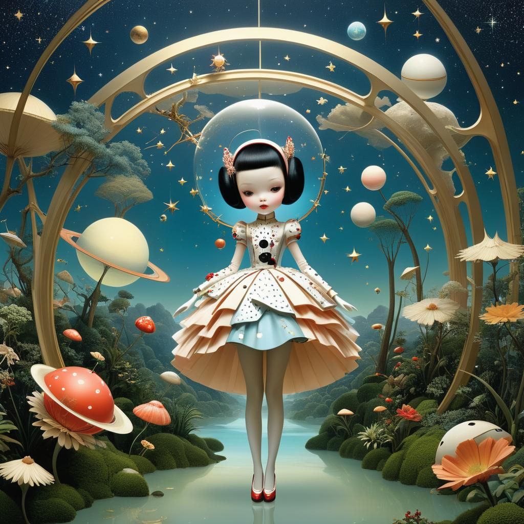 Spectacular Starry Spacescape Inspired by Surreal Digital Ar...