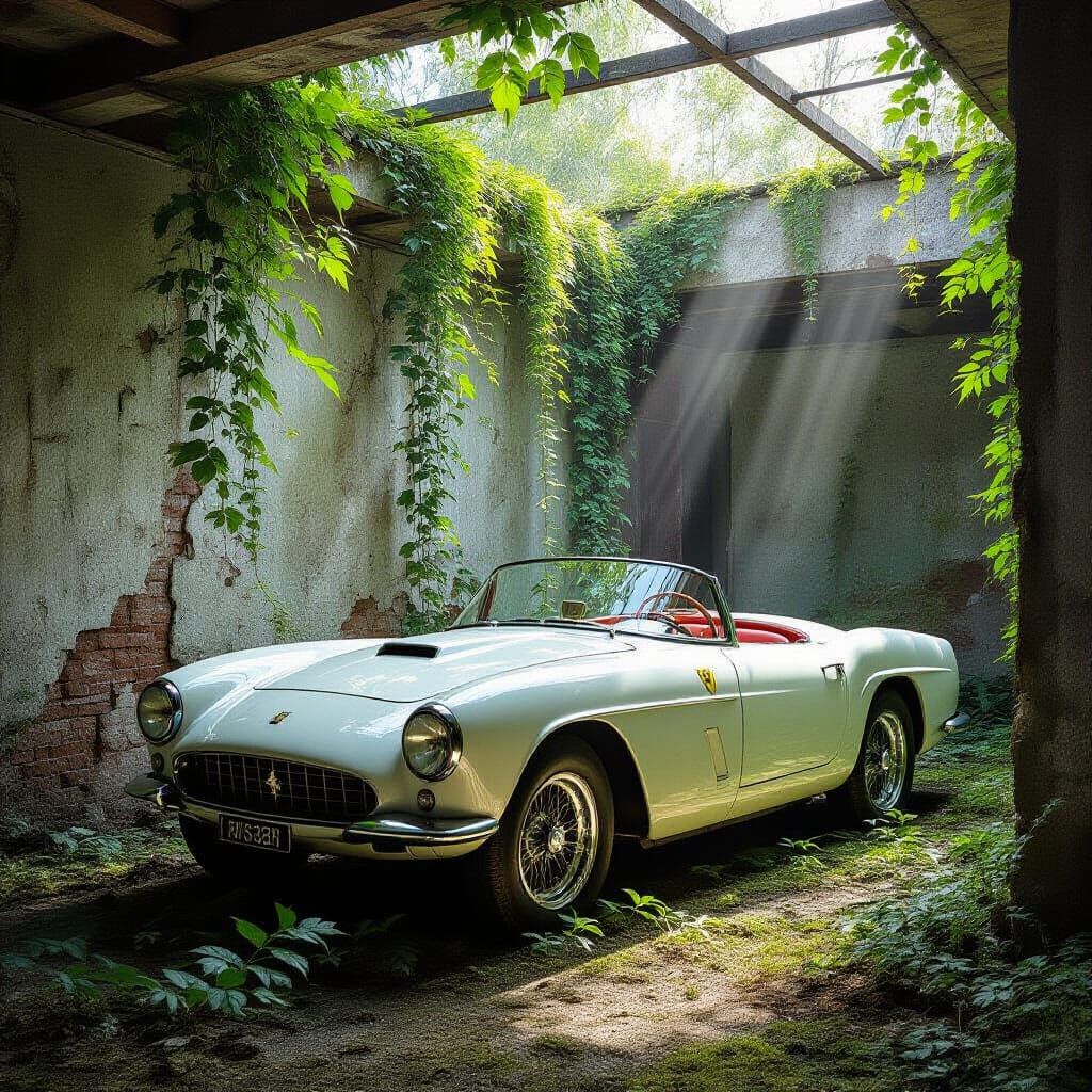 Abandoned 1952 Ferrari Reclaimed by Nature