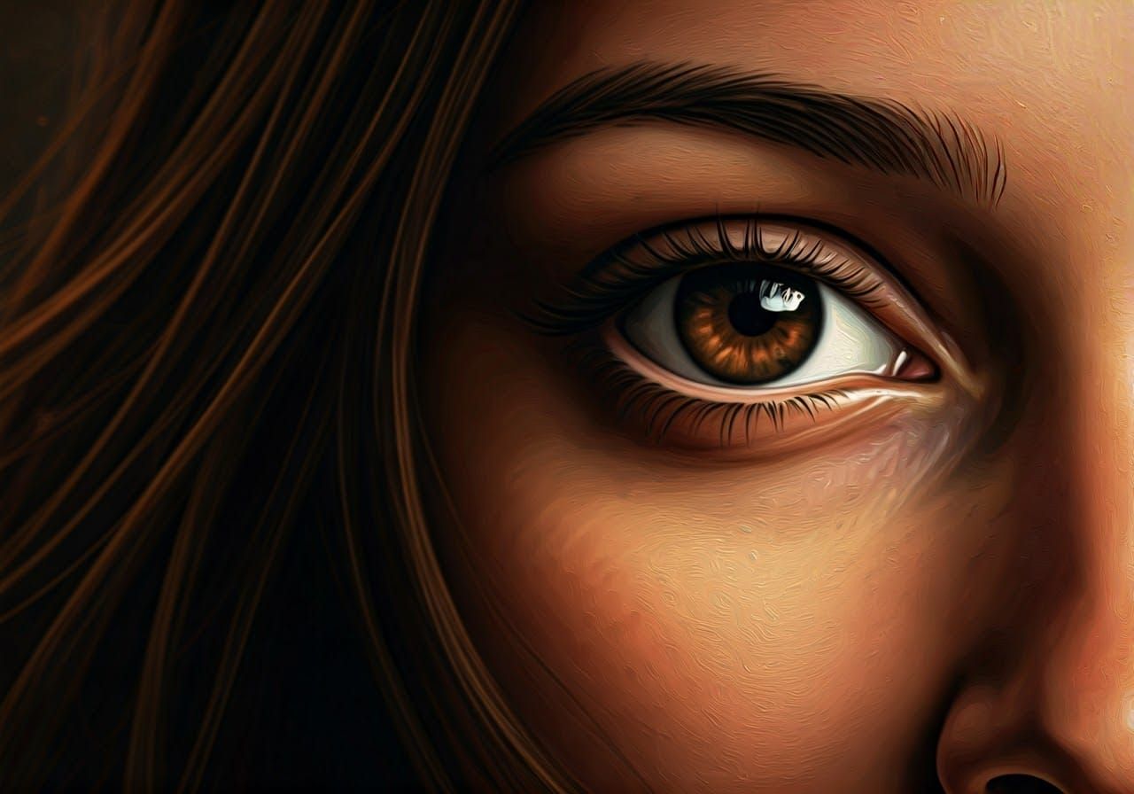 Glance in Her FEELING LESS EYES