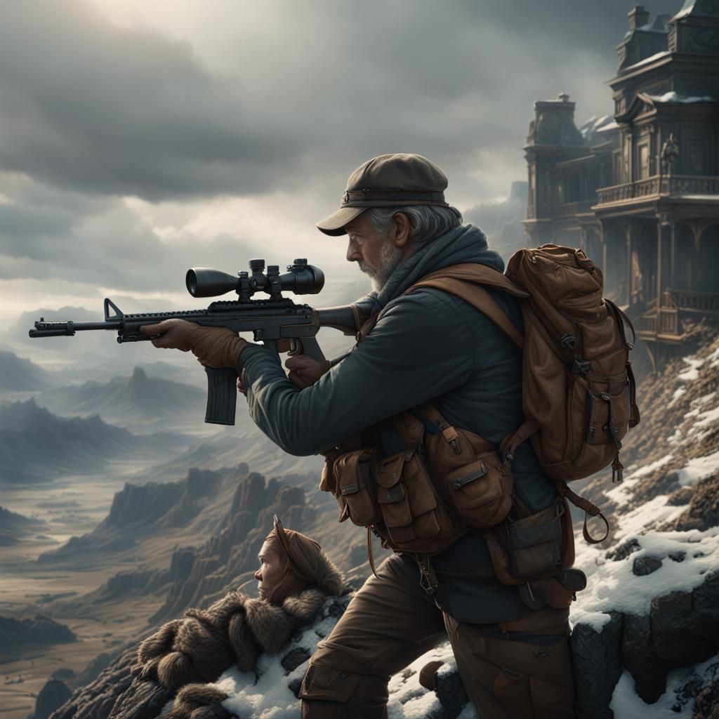 Epic Cinematic Rifle Digital Matte Painting