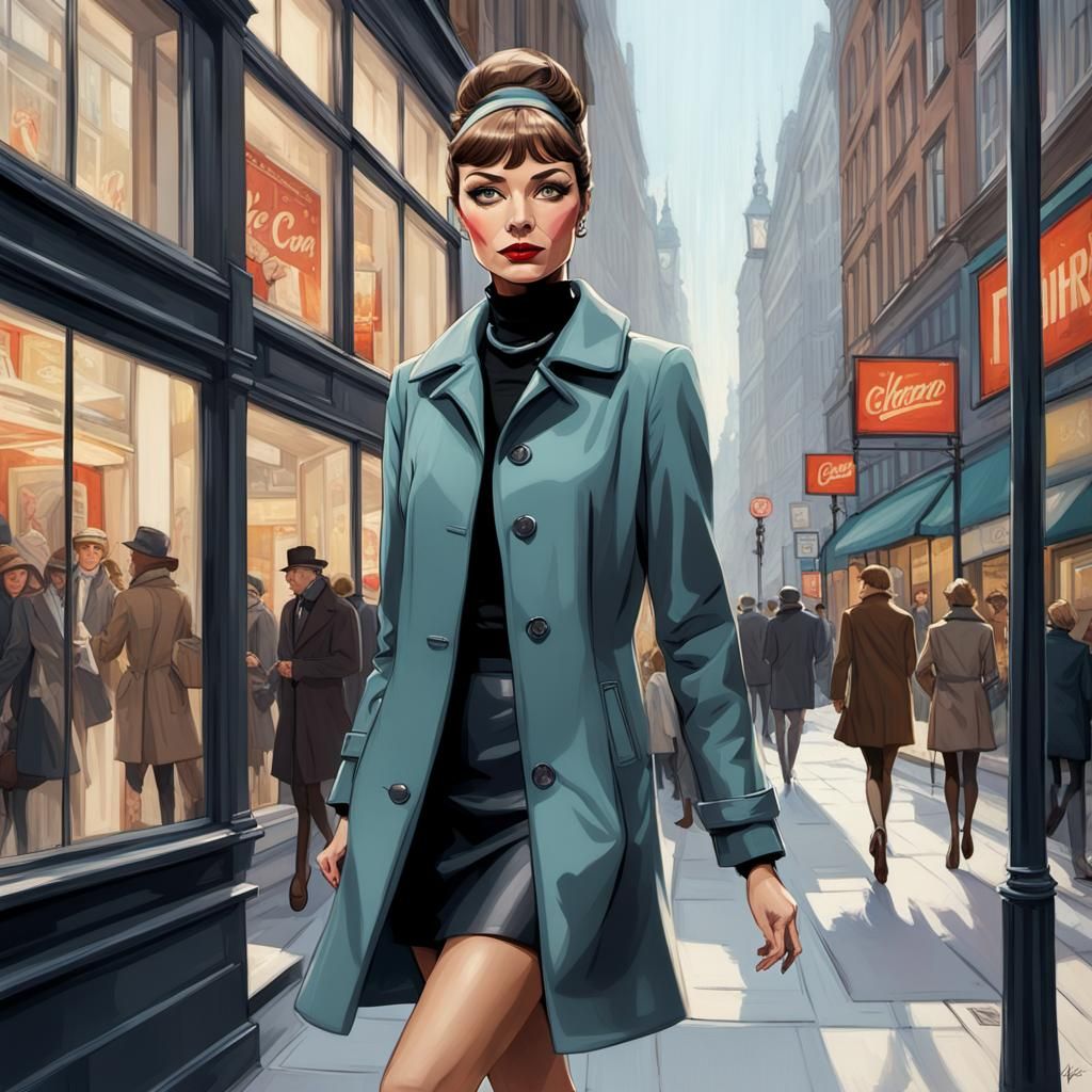 Swinging 1960s Portrait in Dynamic Lighting