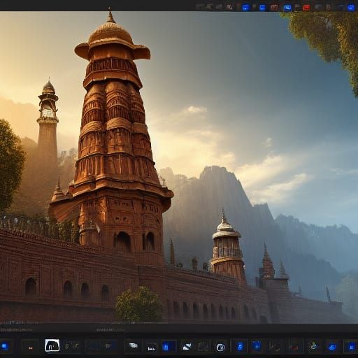 Fantastical India: Detailed Matte Painting