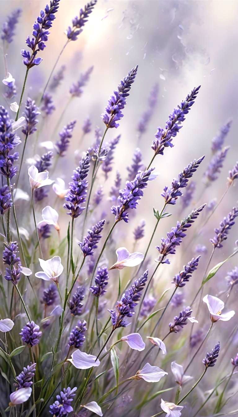 AI Realization of the Words Lavender Grey