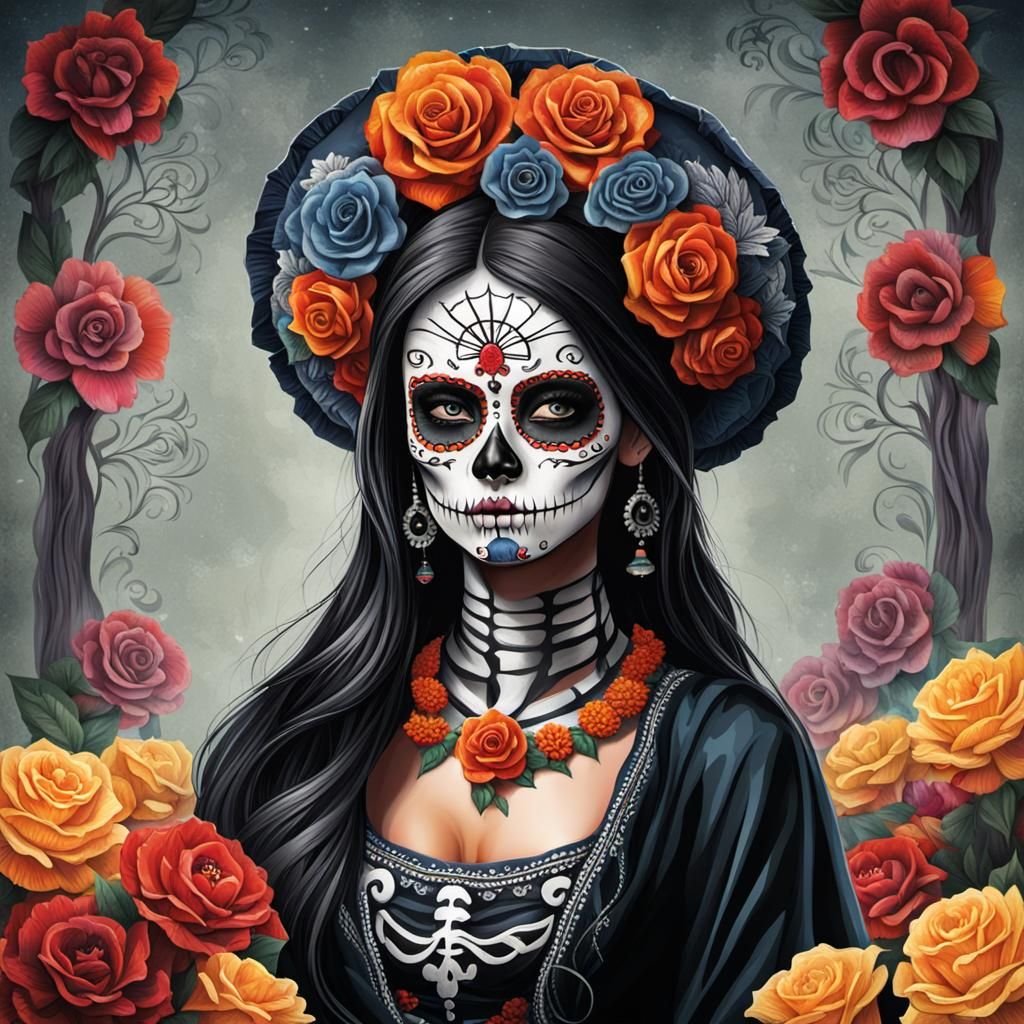 Day of the Dead Female Figure