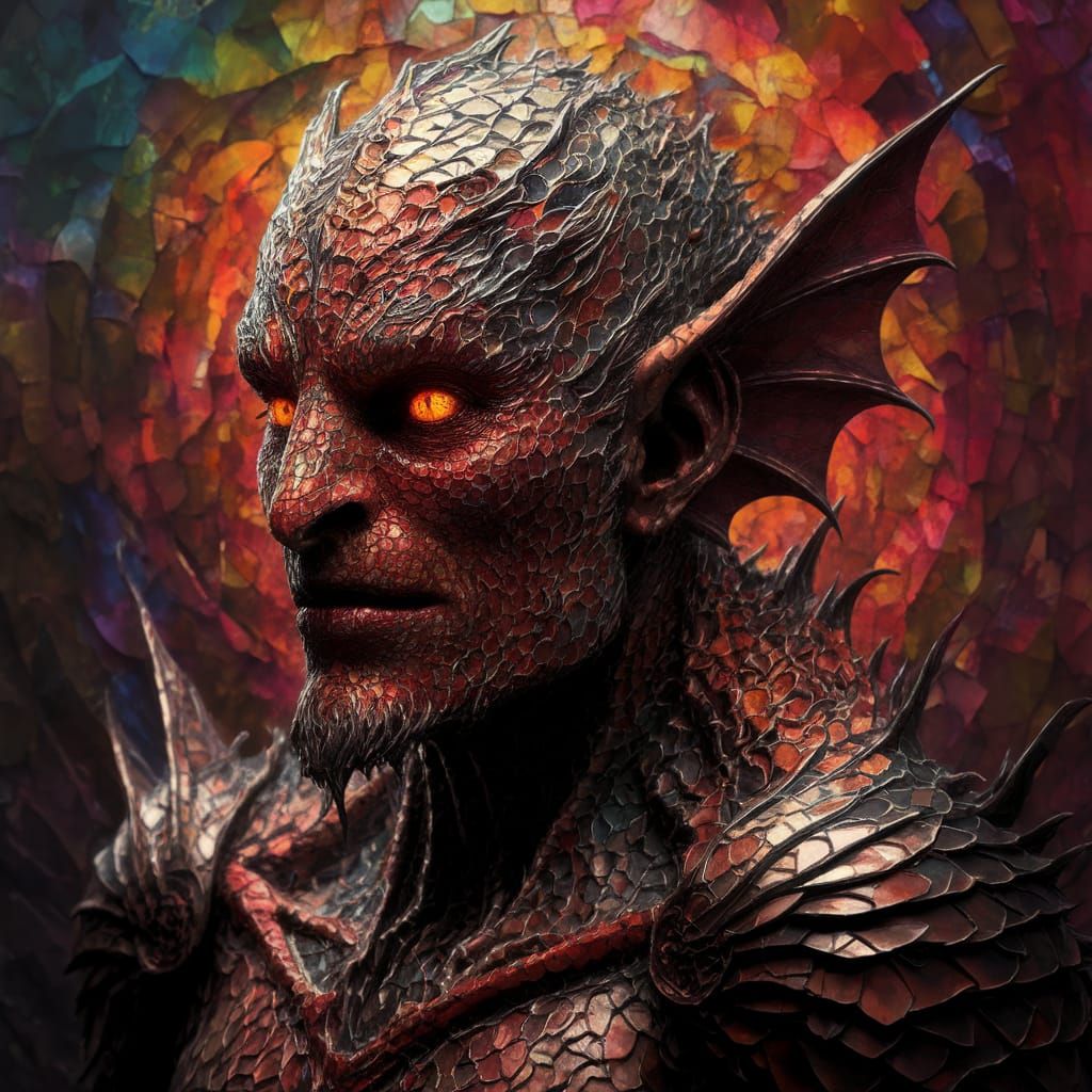 Gothic Monstrosity in Ancient Mosaic Style