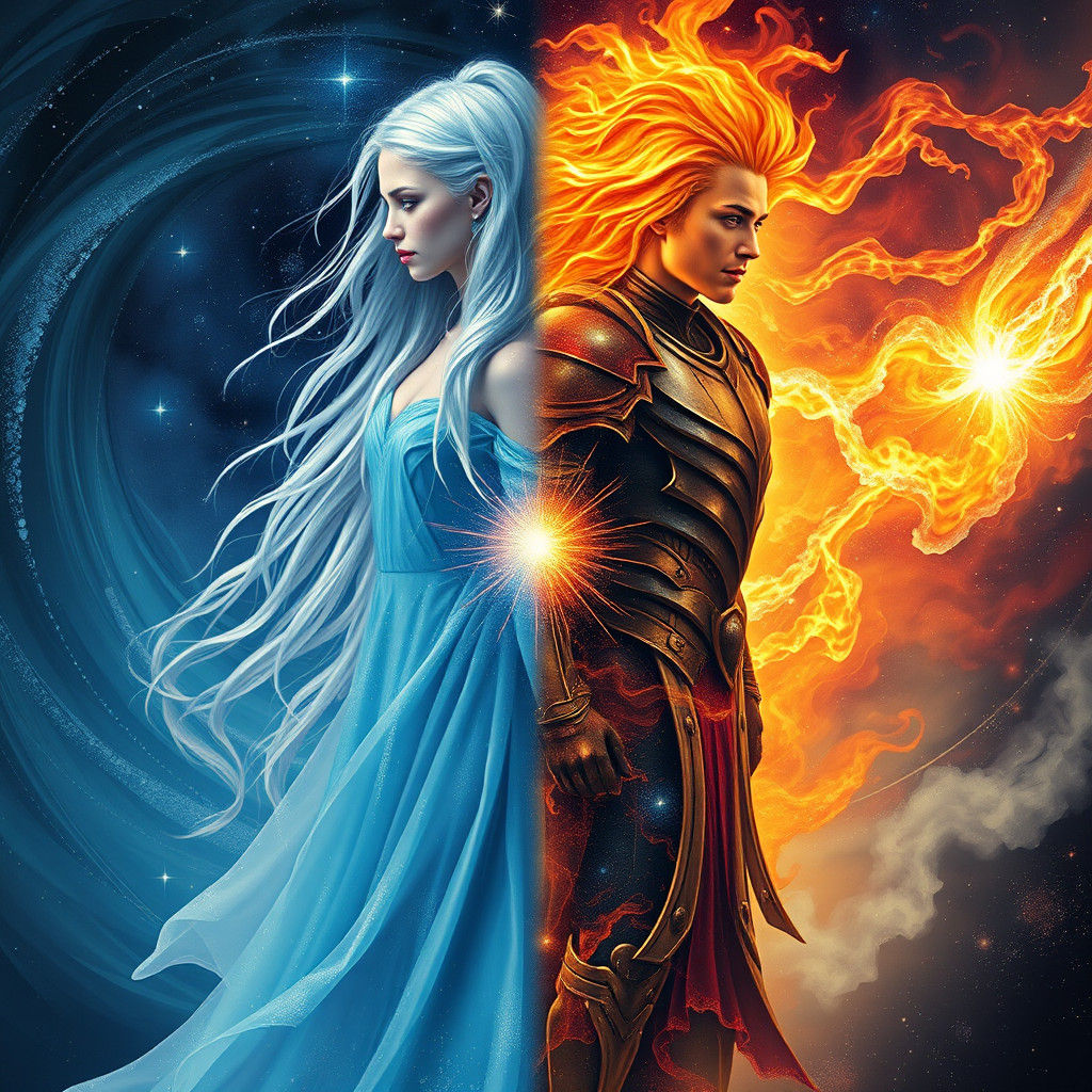 Dual-Gendered Cosmic Being of Ice and Fire