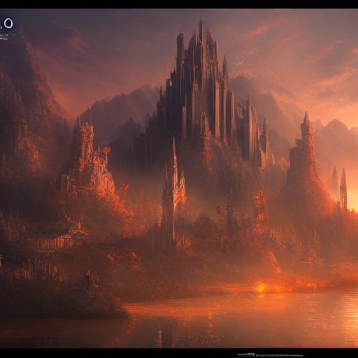 Fantastical Matte Painting with Deep Color