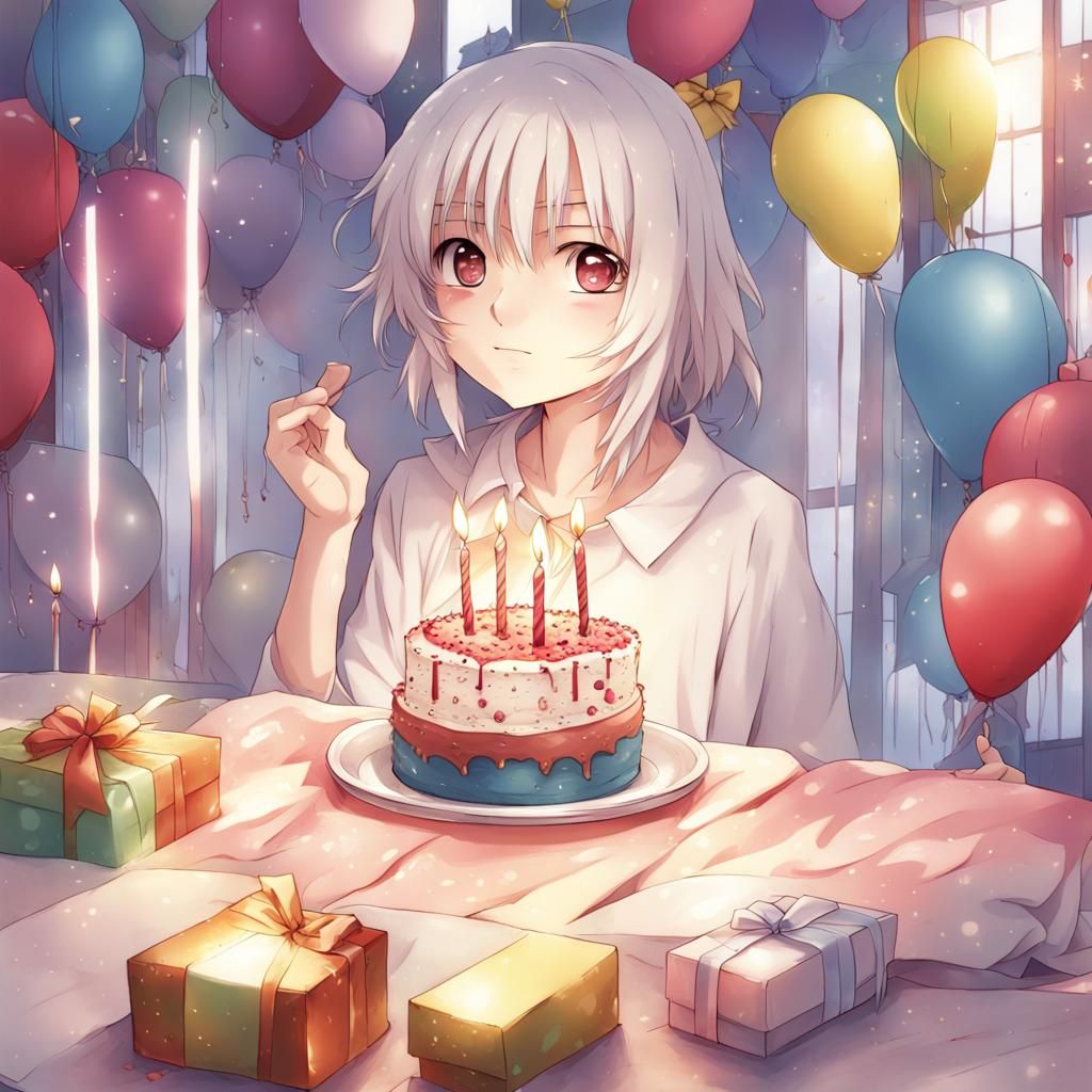 Anime Style Birthday Celebration Key Visual