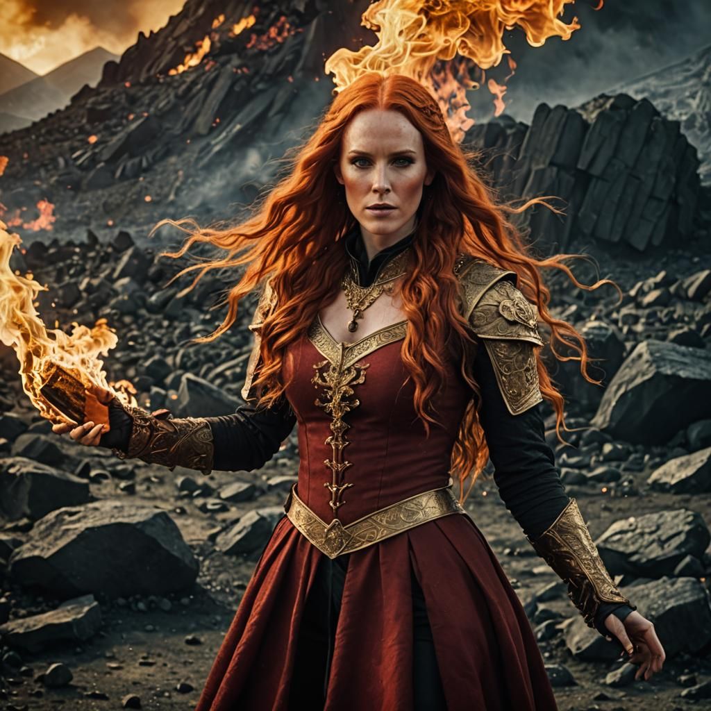Simone Simons as Medieval Fire Witch