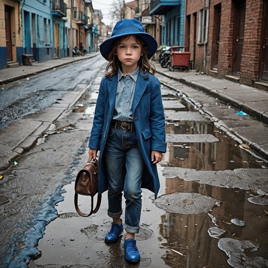 Blue Dreamscape: A Monochromatic Vision in Blue