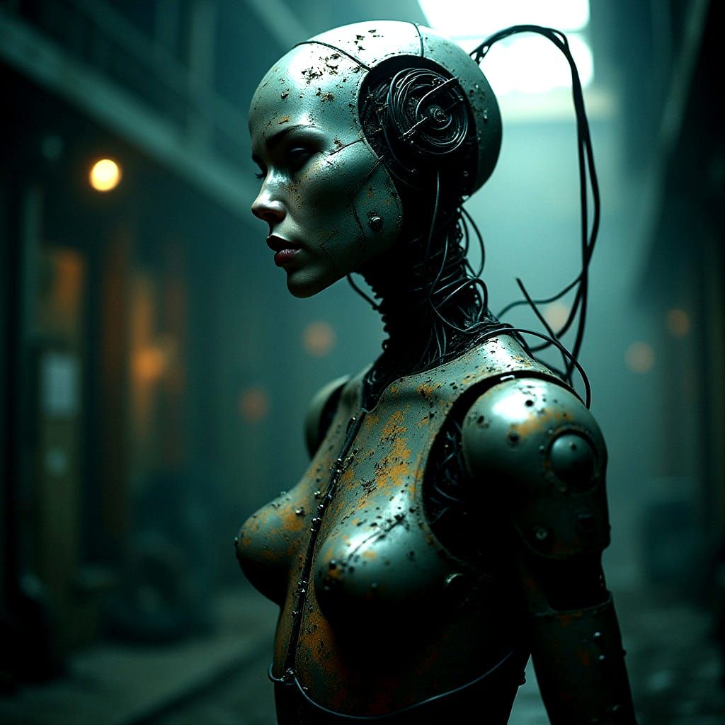 Robotic Woman: Broken by Love's Shattering Light