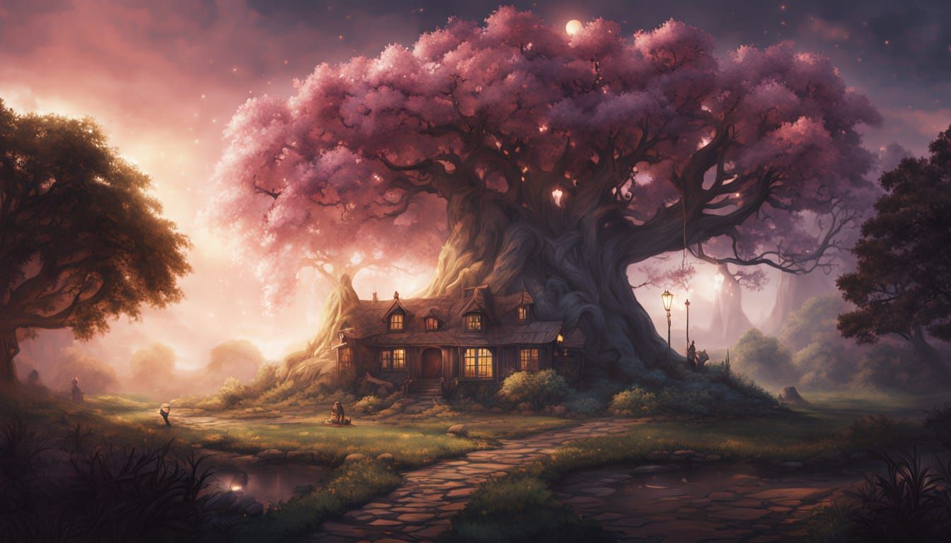 Fantasy Cape Dutch House with Magical Garden