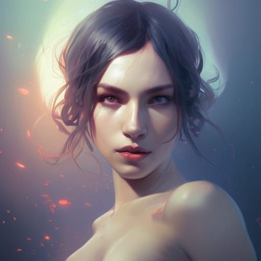 Detailed Portrait of a Soul in Digital Art Style