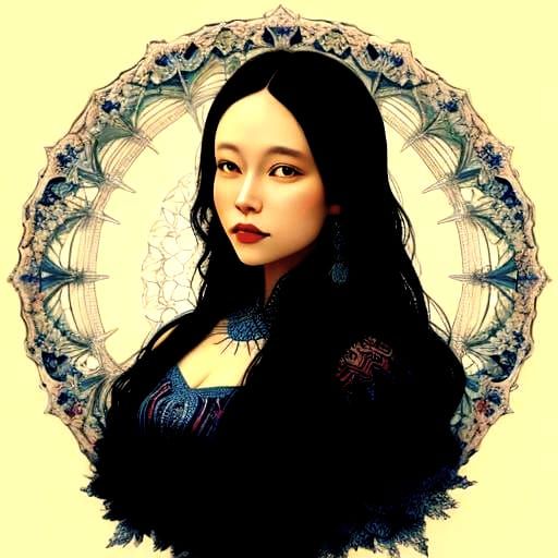 Vibrant Kaleidoscope Mandala Pattern in Digital Art