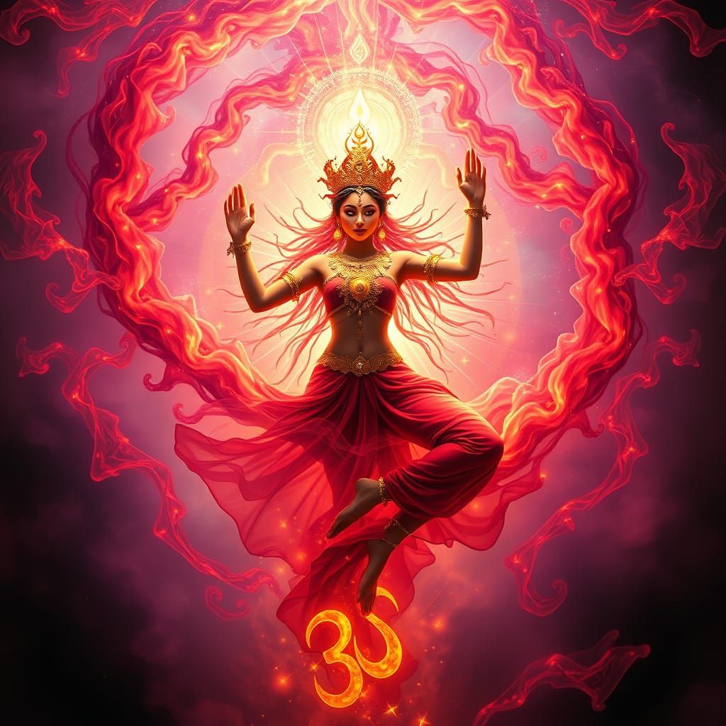 Surreal Chinnamasta Cosmic Dance