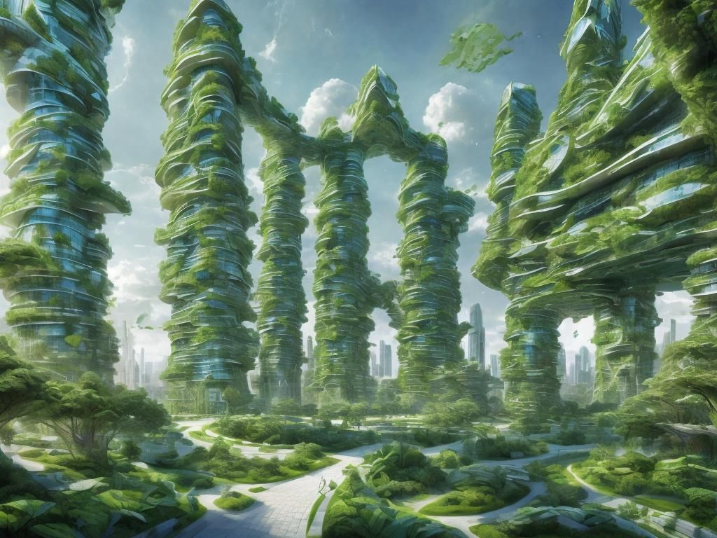 Futuristic Biomimetic Penthouses with Renewable Energy