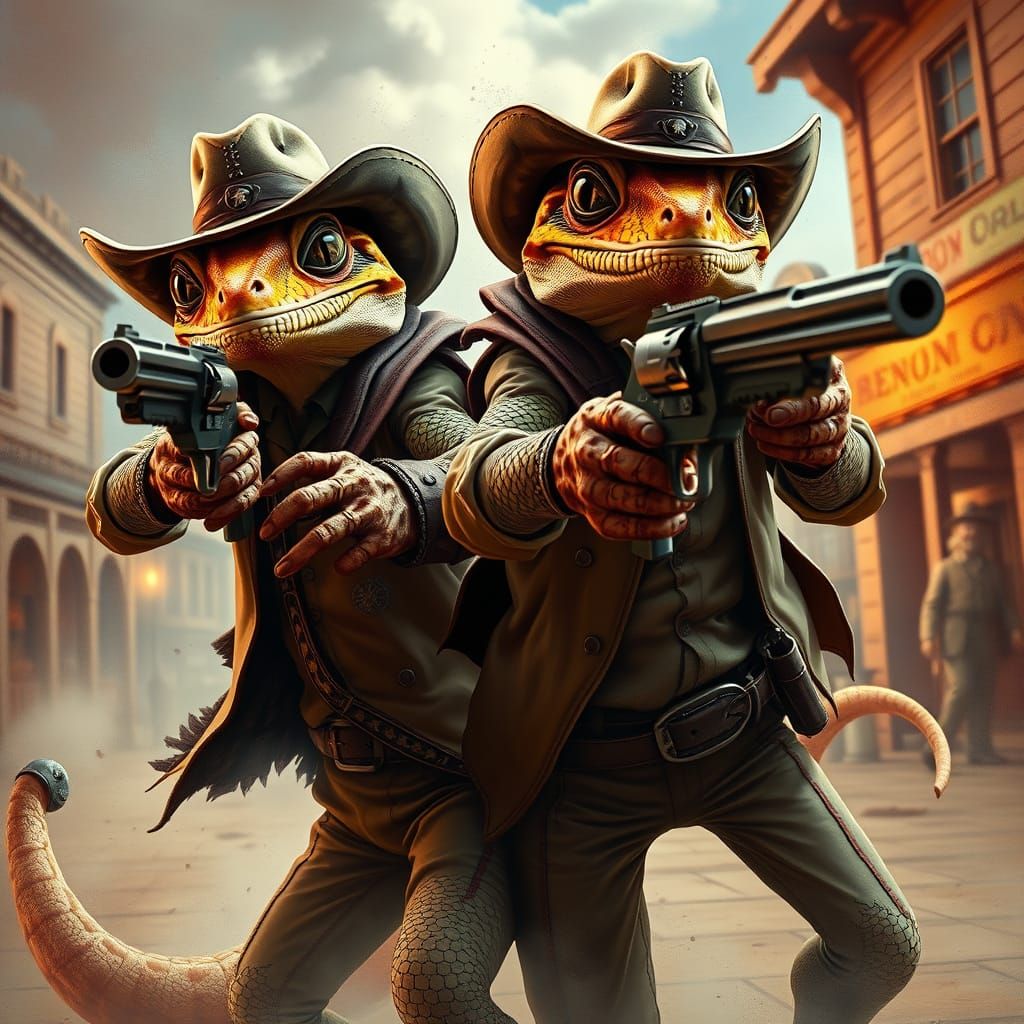 Gecko Gunslingers