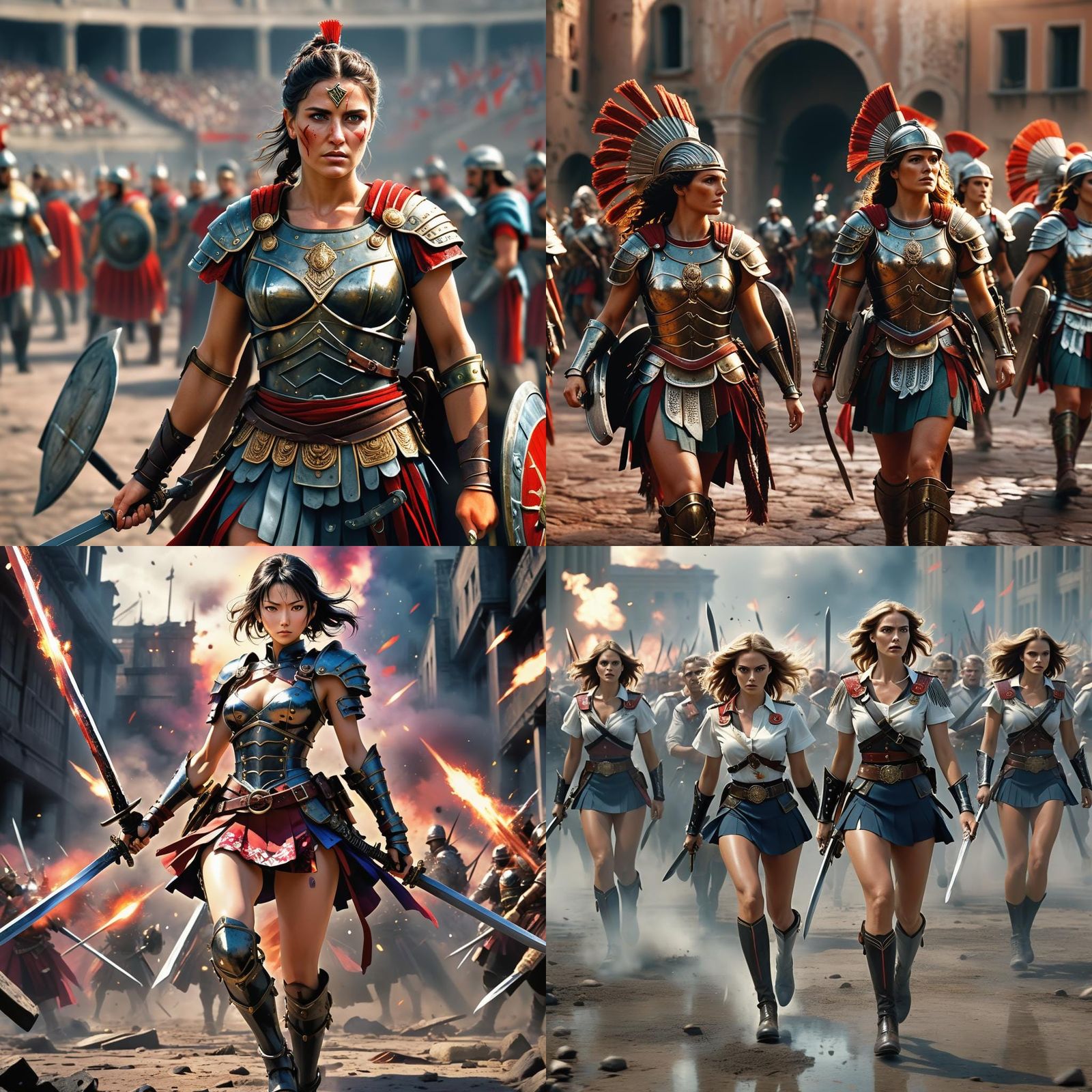 Sixth Women's Legion Honors Rome in 3D