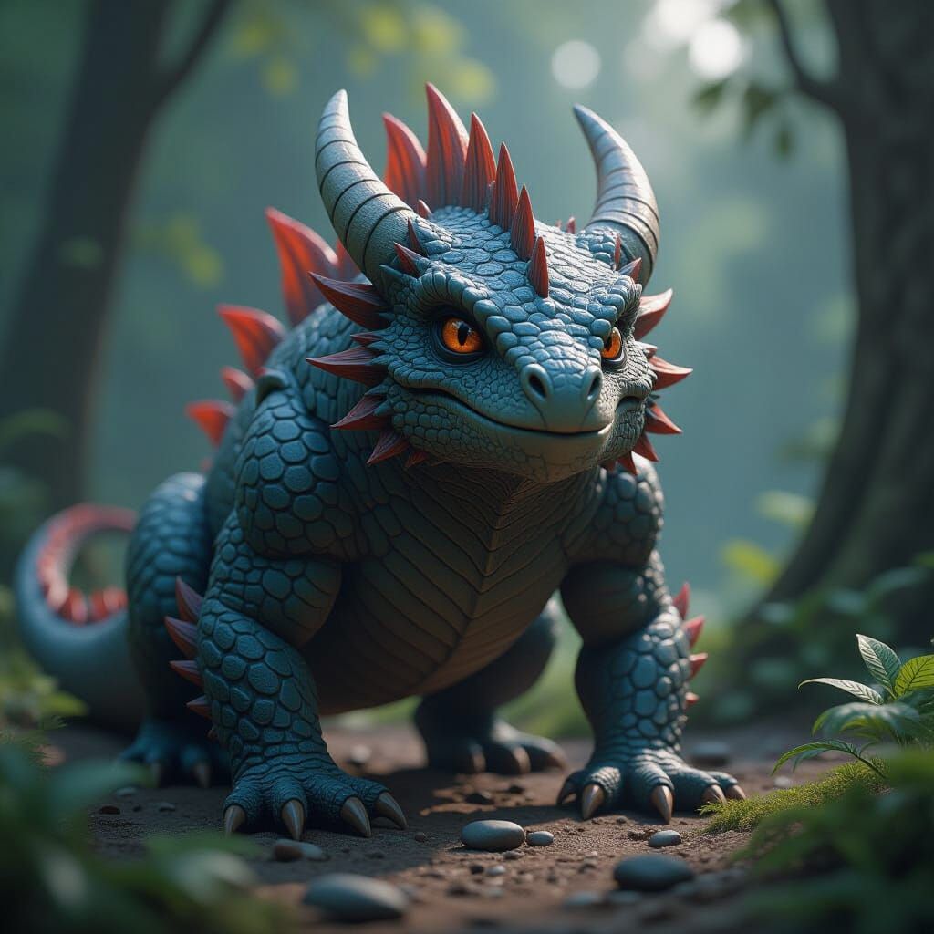 Epic 3D Render of Selpioth Pebble Creature