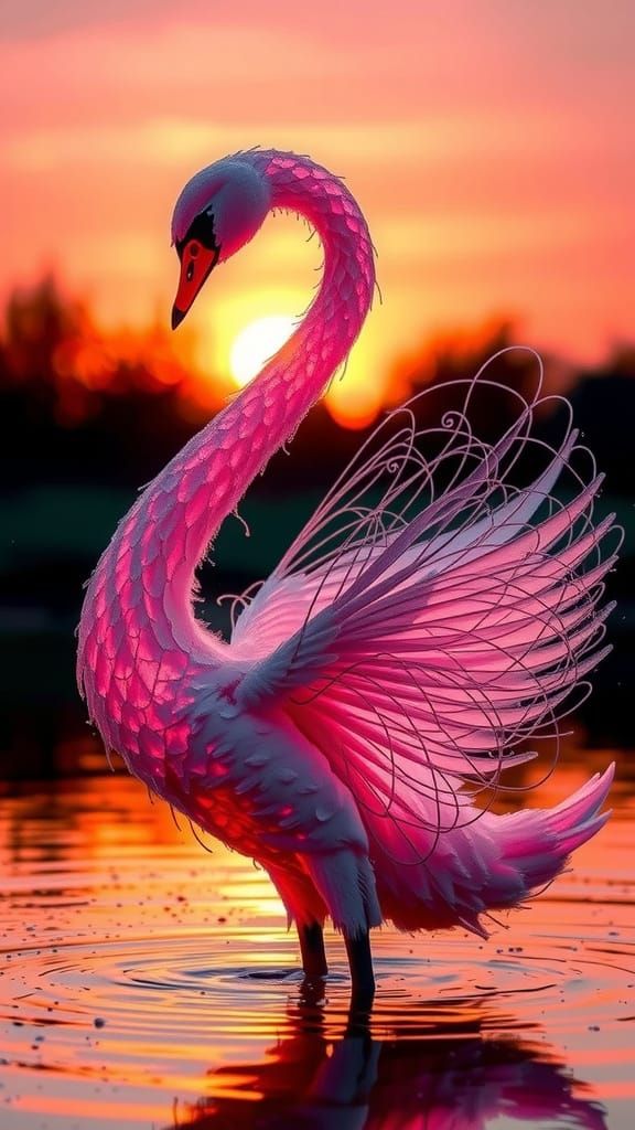 Bright Light Painting with Glowing Neon Colors