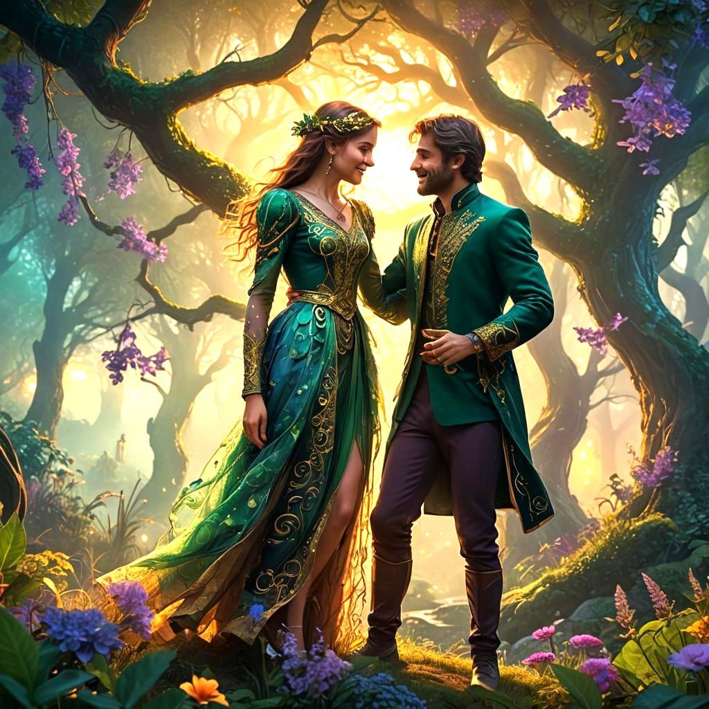 Fantastical Friendship Matte Painting in Deep Color