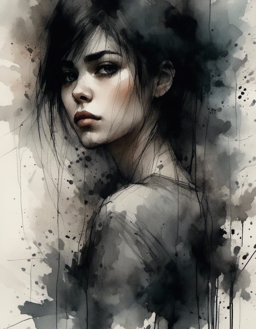 <lora:Charcoal and Ink:1.0> **Sticker Design Prompt:** Creat...