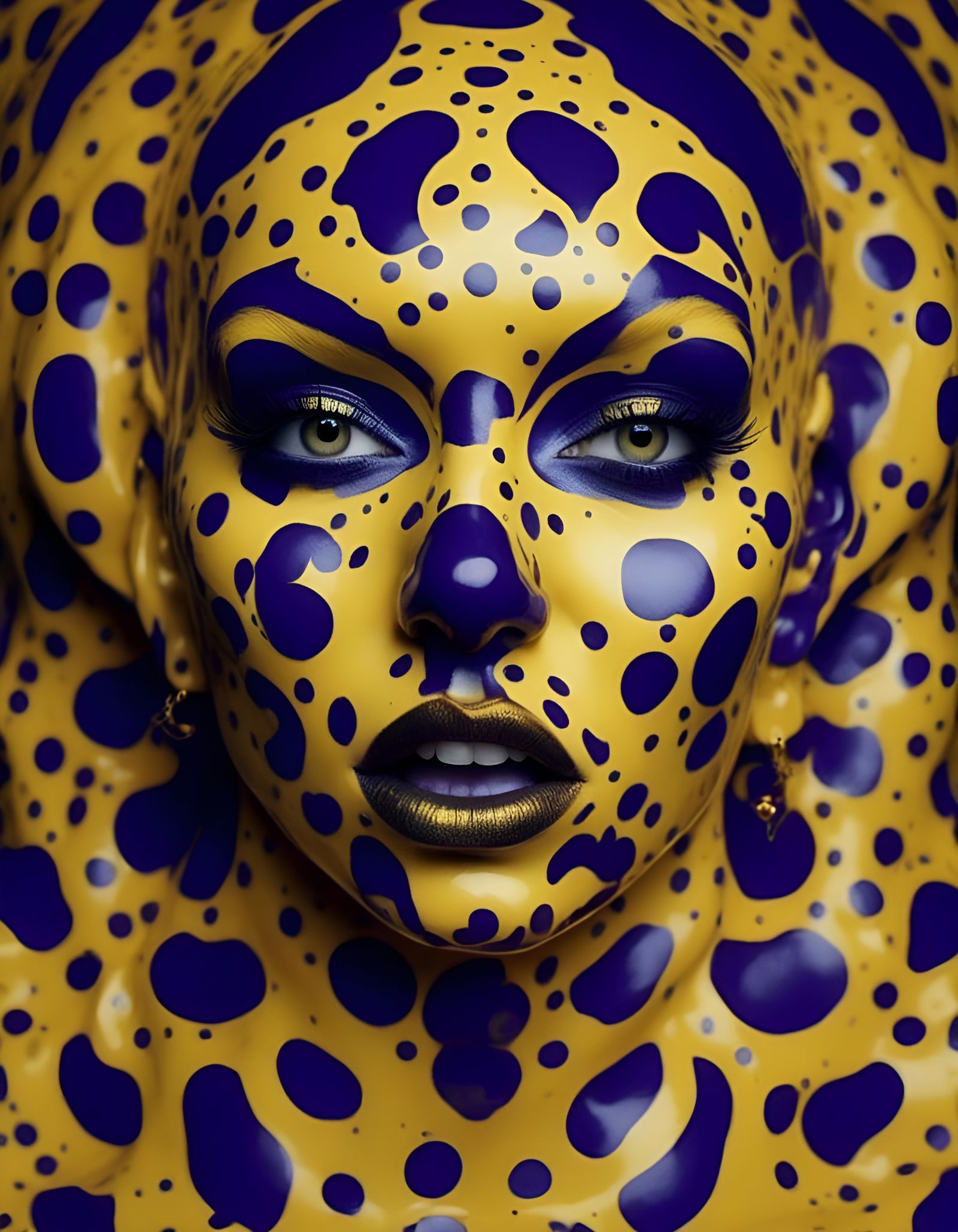 Radiant Clown in Toyism Style, Futuristic Photograph