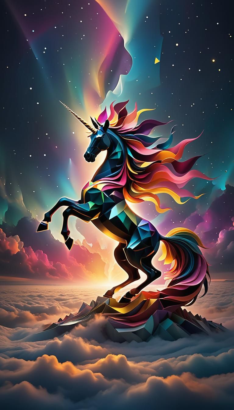 Cubism Unicorn