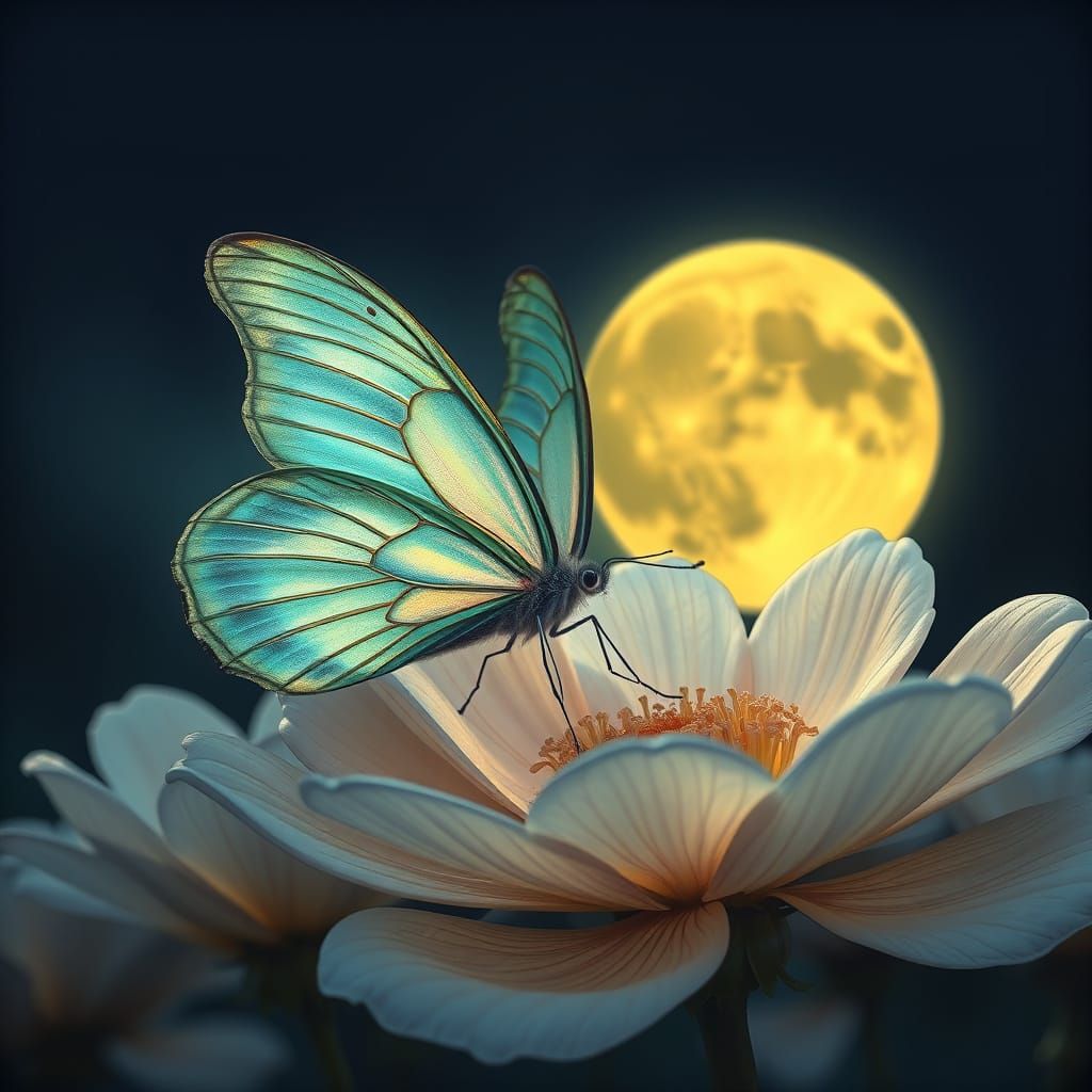 A mesmerizing and enchanting illustration featuring a solita...