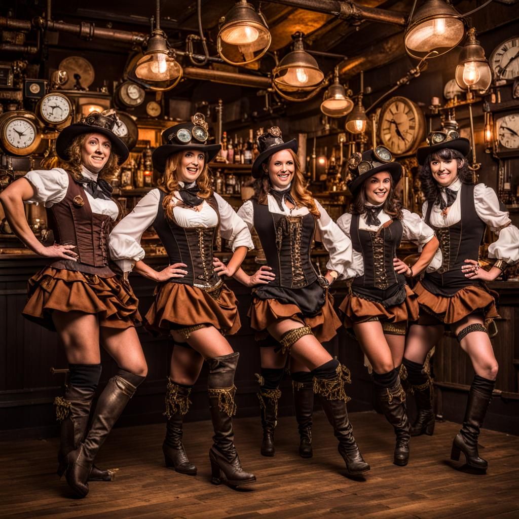 Steampunk Tavern Women Dancers