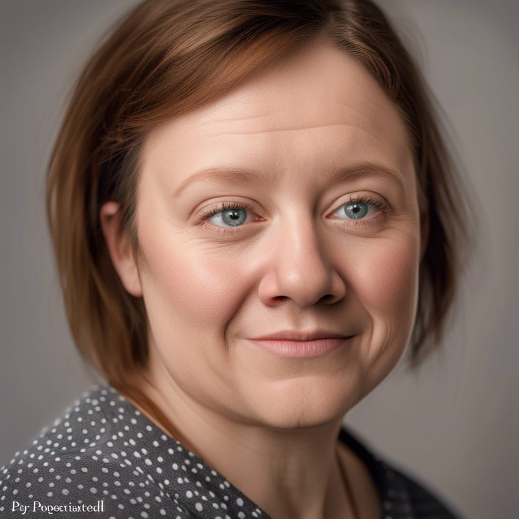 Striking Close-Up Portrait of Woman with Down Syndrome