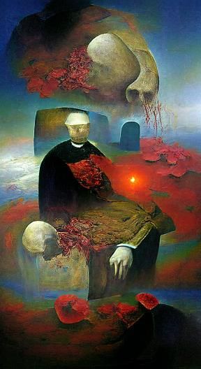 Surreal Vision of Ecstasy, Death, and Renewal