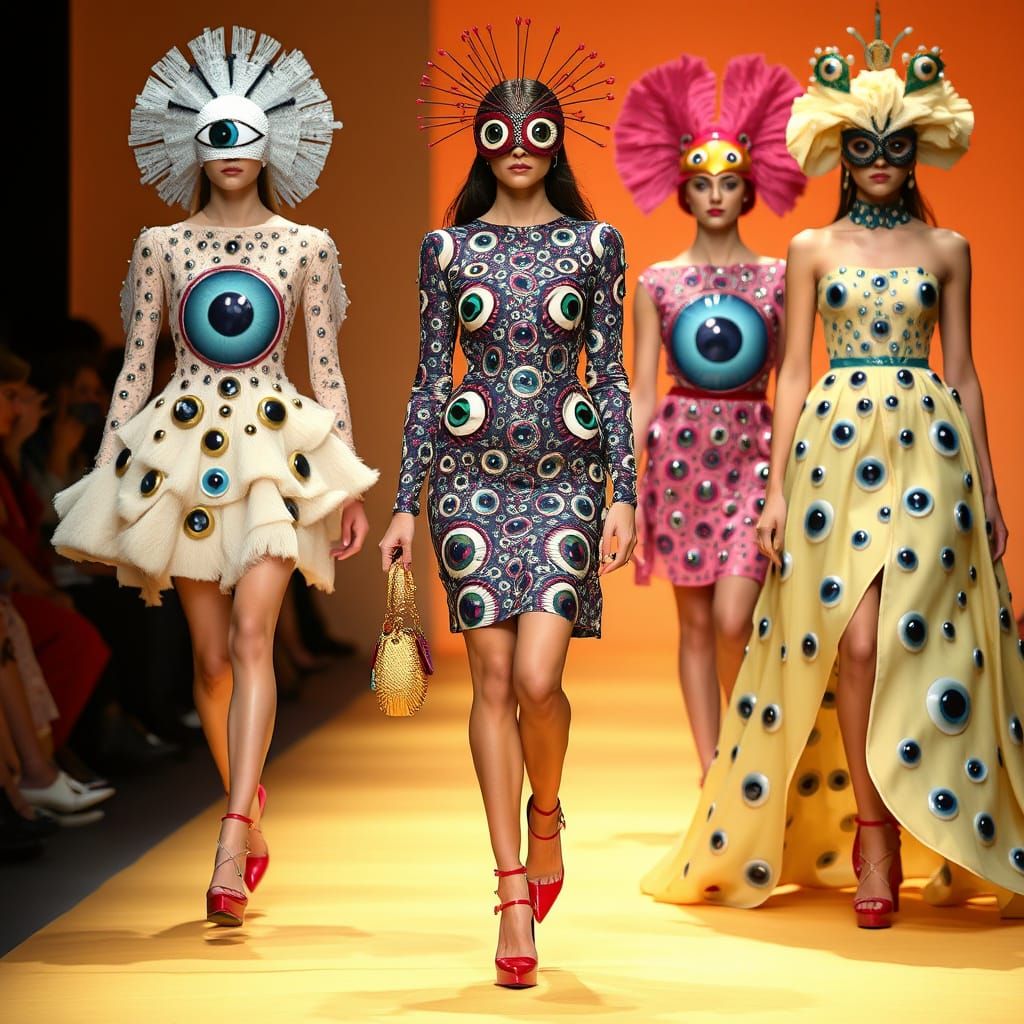 Haute Couture Fashion Show Inspired by Eyes