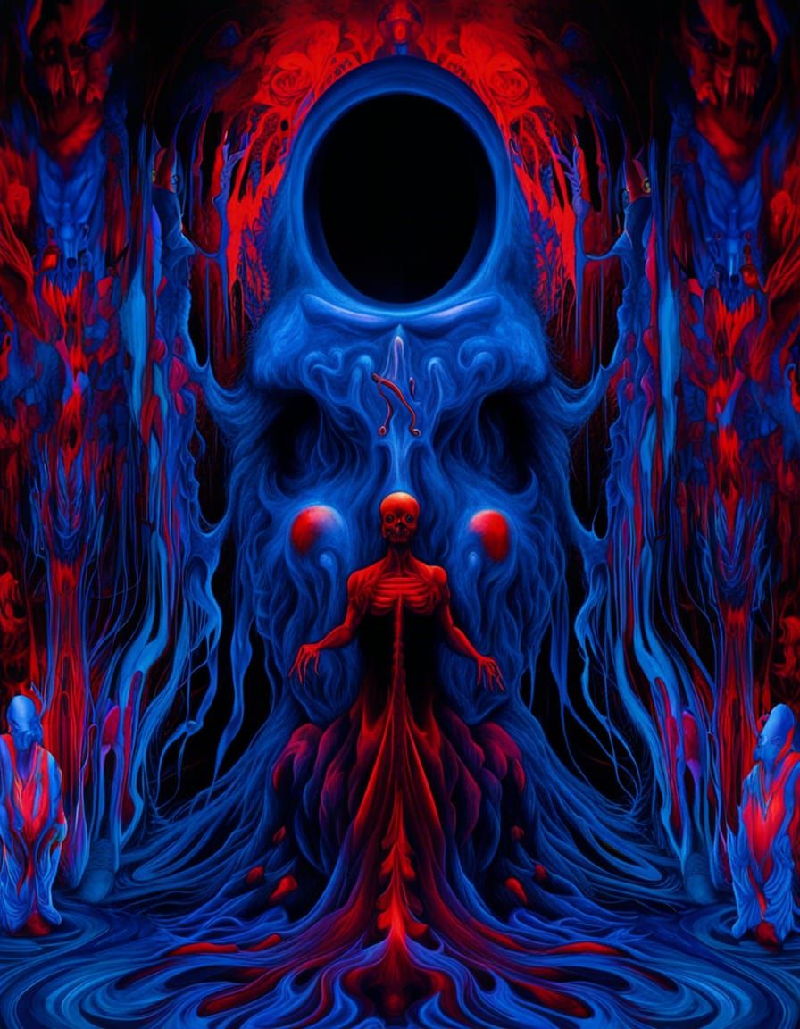 Aetherpunk Ghost Apparition in Stygian Blue