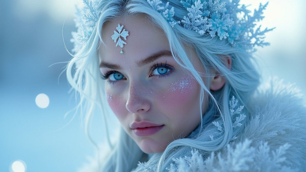 Arctic Ice Goddess of Winter Majesty