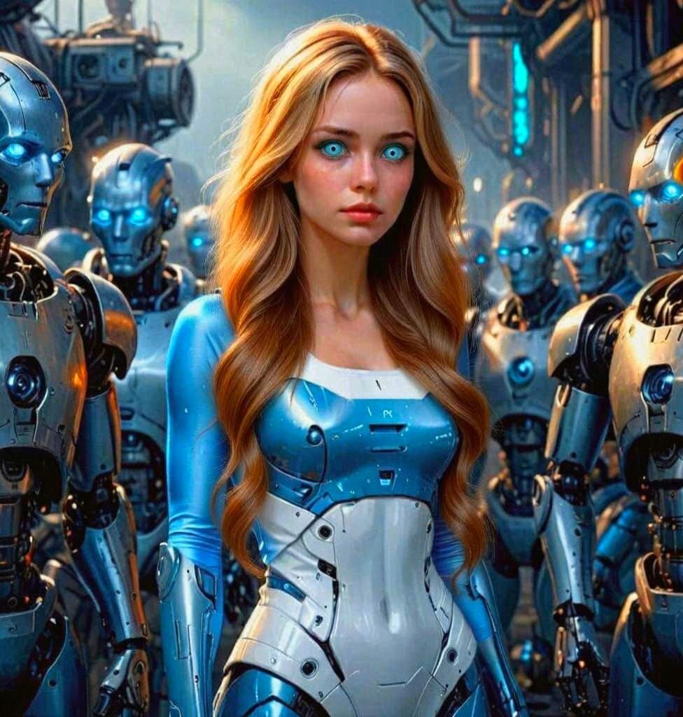 Alice, The Lone Human Among Robots