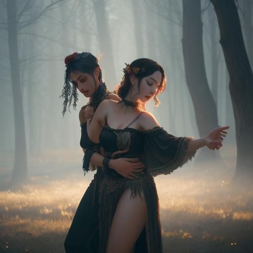 Pagan Yule Ritual: Trans Women Dancing in Romania