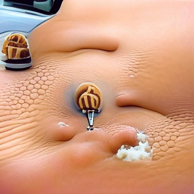 Surreal Ice Cream Navel Nightmare