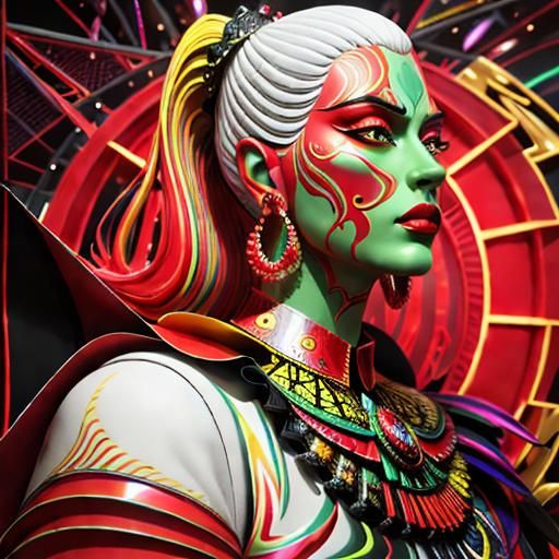 Psychedelic Surrealism in Vivid Colors, 8k CGI