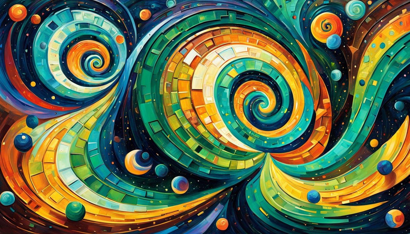 Iridescent Stars in a Cosmic Expressionist Style