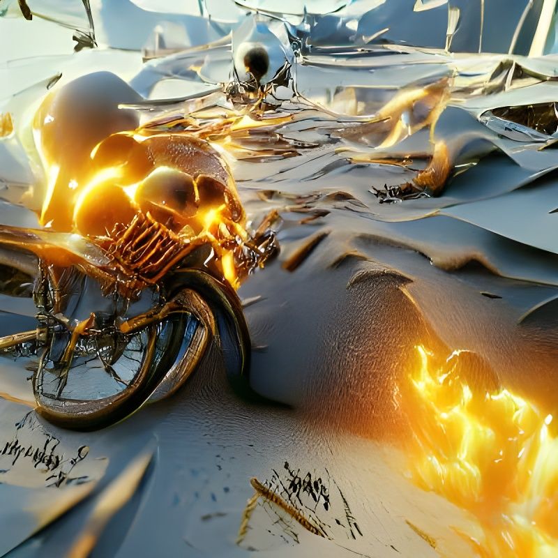 Surreal Ghost Rider Artstation Render in Unreal Engine
