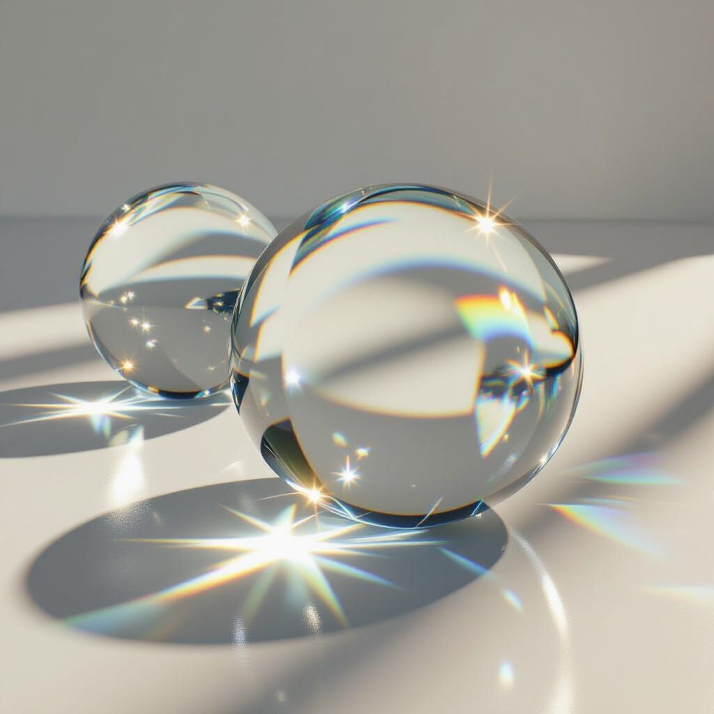 Ultra-Realistic Glass Objects with Rainbow Shadows