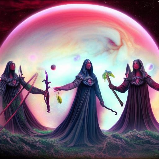 Arafel and Vampire Lords Harvesting Beets on Jupiter